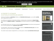 Tablet Screenshot of cheminees-services-lyon.com